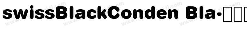swissBlackConden Bla字体转换